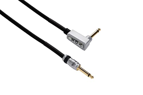 Vox VBC-13BK - Cable para guitarra (calidad profesional, clase A, 4 m, conectores dorados), color negro