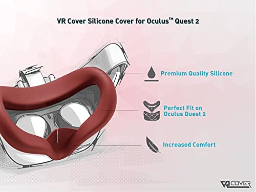 VR Cover Silicone Cover for Oculus Quest 2 (Red)