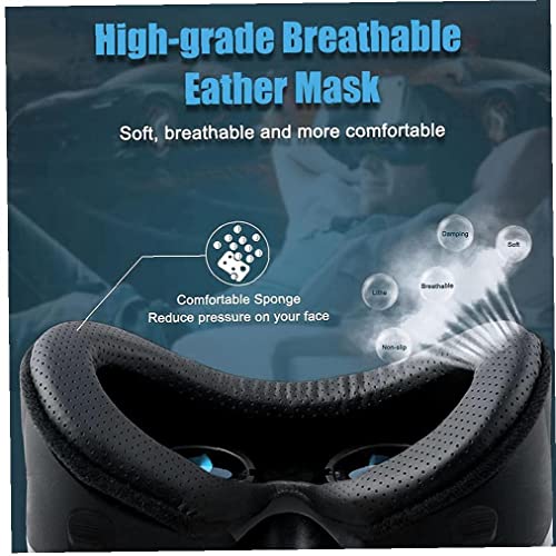 VR GRAWS & VR Auriculares Vidrios de realidad virtual Teléfono 3D VR GRABLOS SOFT SOFT Cómodo Distancia ajustable con remoto para juegos de películas en 3D Negro Por Mednkoku