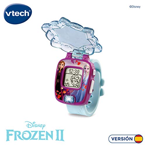 VTech- Frozen II, Anna y Elsa Disney Reloj Mágico Educativo, Multicolor, única (3480-518822)