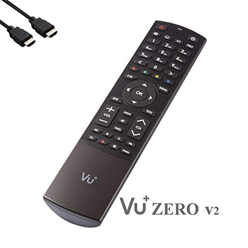 VU+ Zero HW Version 2 - 1 sintonizador DVB-S2 FullHD E2 Linux receptor, YouTube, receptor satélite con función de grabación, lector de tarjetas, multimedia, HDMI EasyMouse, lápiz WiFi 300Mbit, blanco