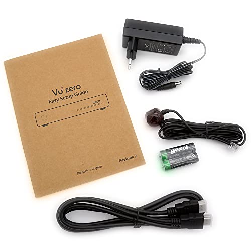 VU+ Zero HW Version 2 - 1 sintonizador DVB-S2 FullHD E2 Linux receptor, YouTube, receptor satélite con función de grabación, lector de tarjetas, multimedia, HDMI EasyMouse, lápiz WiFi 300Mbit, blanco