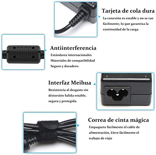 VUOHOEG 65W 45W Cargador para Portátil Lenovo ADLX65NDC3A ADLX65SLC2A ADLX90NLC3A, Ideapad Flex 2 Flex 3 Yoga 11 11S; ThinkPad T430 T440 T450 T460 T560 E431 E440 E531 E540 EUR Fuente de alimentación