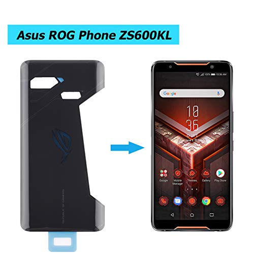 Vvsialeek Tapa de batería compatible con Asus ROG Phone ZS600KL, color negro