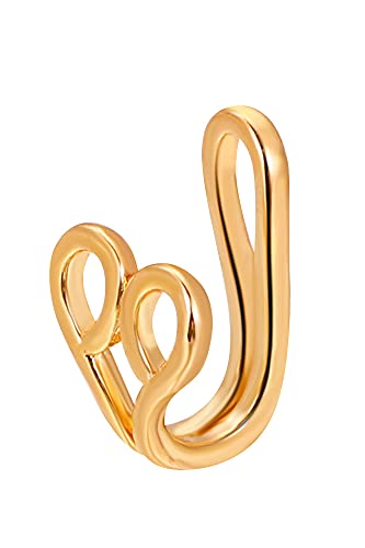 VX COUTURE - Piercing falso con clip para la nariz para mujeres y niñas, G-230 Silver, Metal no precioso, vidrio aventurina,