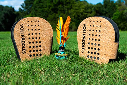 Waboba Set de Pádel VOLI para Jugar en el Jardín o la Playa, Deporte de Interiores y Exteriores, Juego para Toda la Familia, Adultos y Niños de Todas las Edades - Set para 2 Jugadores