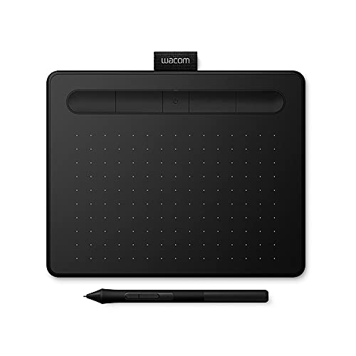 Wacom Intuos Medium Tableta Gráfica Bluetooth - tablet para dibujar, pintar, editar fotos con lápiz sensible a la presión negro - óptima para la educación en línea y el teletrabajo