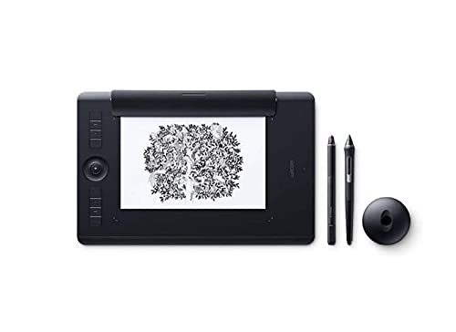 Wacom PTH-660P Intuos Pro M Paper Edition Tableta gráfica con lápiz digital Pro Pen 2 y Finetip Pen / Diseño en papel y digital / Portalápices / Bluetooth / Compatible con Windows y MacOS / Negro