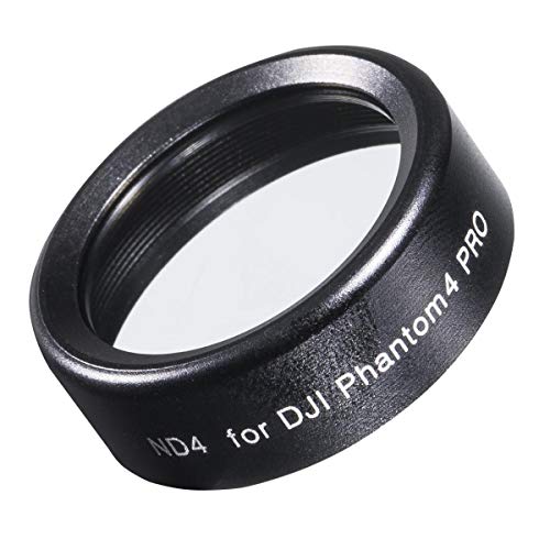 Walimex Pro Juego de filtros para dron dji Phantom 4 Pro (CPL, ND 4, ND 8, ND 16, Incluye Funda), Color Negro