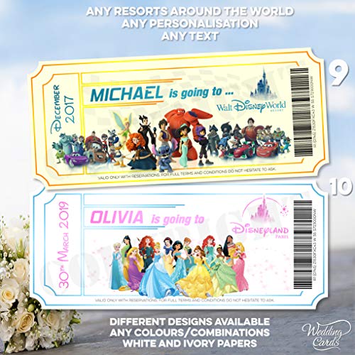 Walt Disney World Florida Orlando Disneyland Paris Land Mickey Mouse - Cartera para tarjetas de felicitación, diseño con texto en inglés "Going to Son Daughter Holiday Girl Boy"