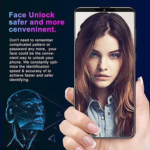 WANGFENG 5.0 Pulgadas de Pantalla HD Telefonos, Cara ID Smartphones 3800mAh Procesador de Juegos de batería 4 + 64GB Dual SIM 4G Soporte para Padre Niños