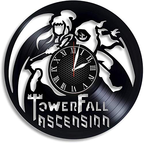 Wanggang TowerFall Ascension Videojuego Disco de Vinilo Reloj de Pared Retro Cumpleaños Año Nuevo Regalo de cumpleaños de Navidad Personalidad Creativa decoración de la Pared del diseño del hogar