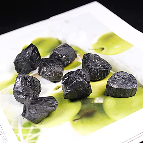 WANGJBH Piedras 50 g/Bolsa (2-3pcs) Natural Black Tourmaline Grava Piedra Retro Raw Gem Piedra Protección Craft Gemas (Size : 50g)