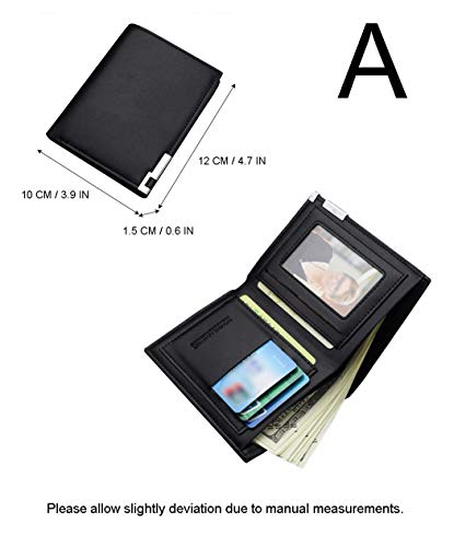 WANHONGYUE Steins Gate Juego Cartera Hombre Cuero Artificial Billetera Portatarjetas Slim Wallet 1 / B