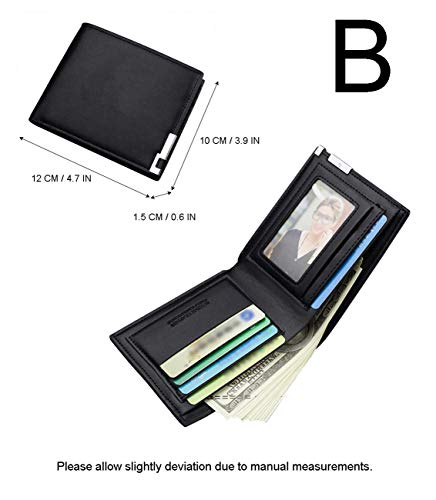 WANHONGYUE Steins Gate Juego Cartera Hombre Cuero Artificial Billetera Portatarjetas Slim Wallet 1 / B