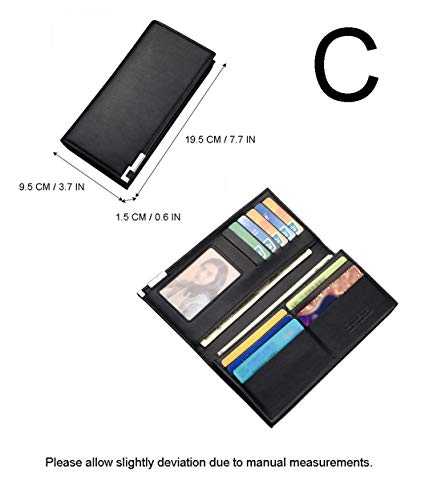 WANHONGYUE Steins Gate Juego Cartera Hombre Cuero Artificial Billetera Portatarjetas Slim Wallet 1 / B