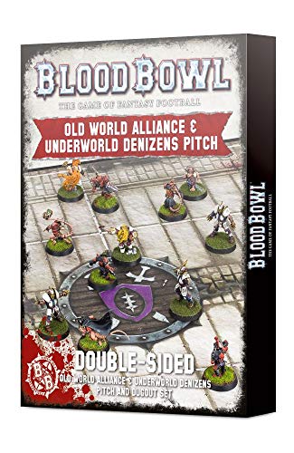 Warhammer Cuenco de sangre: Old World Alliance & Underworld Denizens Pitch and Dugout Set