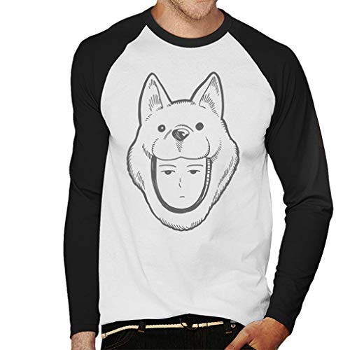 Watchdog Man Head One Punch Man Men's Baseball Long Sleeved T-Shirt