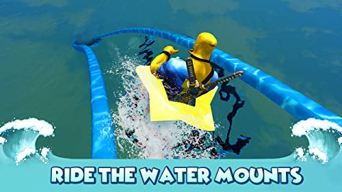 Water Slide Park Aqua Stuntman Superhero Race Adventurous Simulator: Challenging Game For Boys And Girls