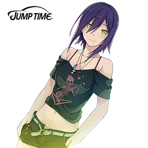 WAXY 13cm x 10 7 cm diseño 3D de Coche Bonita Belleza Anime Ao no Kanata no Four Rhythm calcomanía de Chica Caliente Estilo de Parabrisas Trasero para Coche