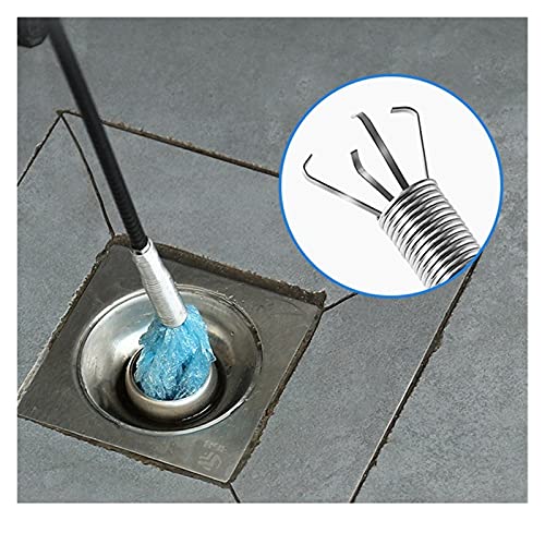 WAYYQX 3 Pc 60 Cm Snake Cleaner Sticks Clog Limpieza Herramientas Tubería Primavera Herramientas Dragado Limpieza Alcantarillado, Removedor Clavos Drenaje