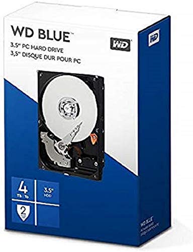 WD Blue 4TB 3.5 pulgadas Disco Duro Interno, Clase de 5400 rpm, SATA 6 Gb/s, 64MB Cache
