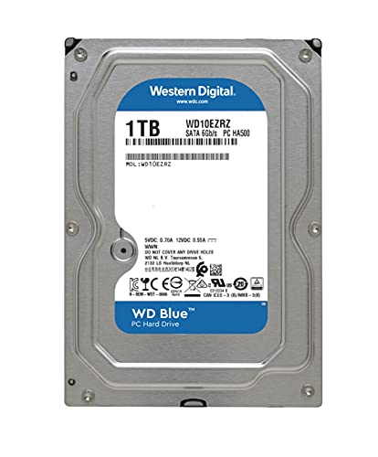 WD Blue - Disco Duro para Ordenadores de sobremesa de 1 TB (5400 RPM, SATA a 6 GB/s, 64 MB de caché, 3,5")