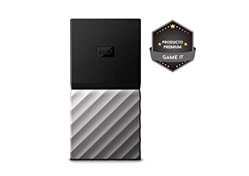 WD My Passport SSD, Almacenamiento portátil de 256GB, Color Negro compatible con PC, Xbox One y PS4