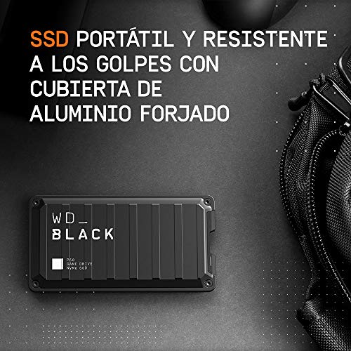 WD_BLACK P50 Game Drive de 1 TB - Velocidades SSD NVMe hasta 2000MB/s - Funciona con PC/Mac y PlayStation