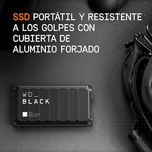 WD_BLACK P50 Game Drive de 500 GB - Velocidades SSD NVMe hasta 2000MB/s - Funciona con PC/Mac y PlayStation