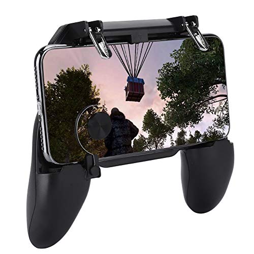 Weikeya Móvil Gamepad Control de Control Consola, Ergonómico Retro Juego Consola 12 * 15 * 3.8cm con Ordenador Personal y Metal por Pubg (Negro)