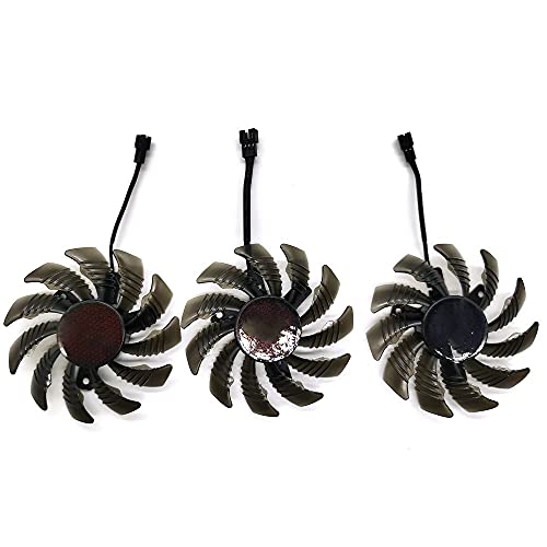 WEIWEIWEI 3pcs 3pin 7 5mm T128010SM PLD08010S12H GTX970 VGA GPU Ventilador más Fresco for gigabyte GTX 970 Tarjetas de gráficos WindForce G1 como reemplazo