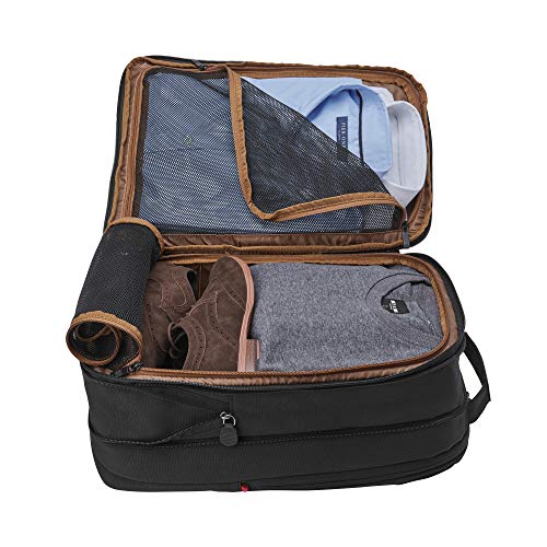 Wenger 606490 City Traveler 16" Travel Laptop Backpack, Padded Laptop Compartment with Expandable Overnight Packing Compartment in Black {24 litres}