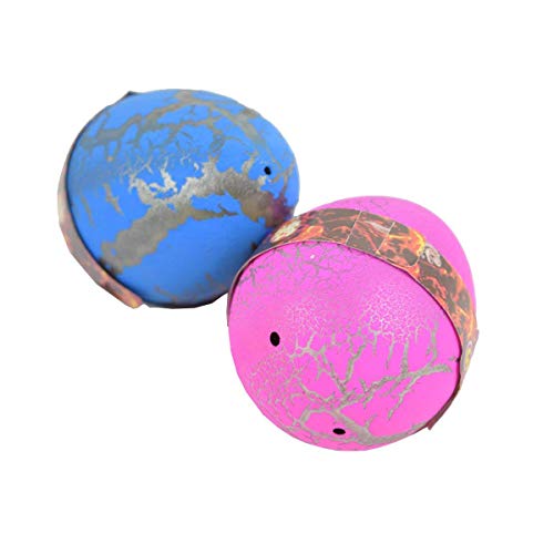 Wenosda Dino Dinosaur Dragon Eggs Hatching Growing Toy Paquete de Gran tamaño de 6 Piezas, Crack de Color