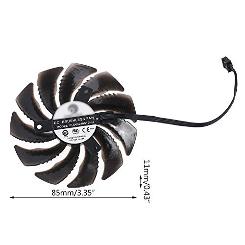 Wenyounge Ventilador de Tarjeta gráfica de 4 Pines GTX 1060/1080/1070 Enfriador de GPU para Gigabyte Mini