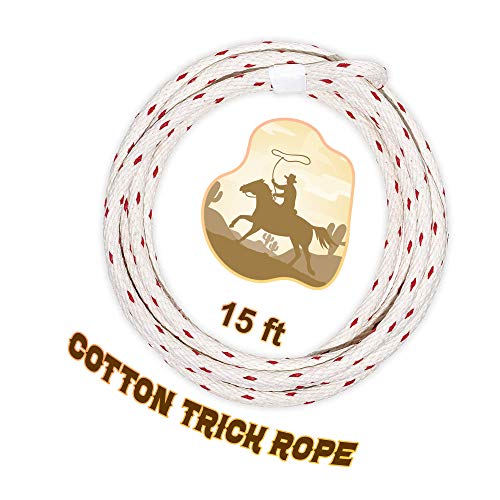 Western Stage Props - Cuerda de algodón para trucos - Varios tamaños (4,5 m)