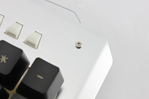White Shark Gladiator Teclado Gaming de Metal con Cable USB Retroiluminado LED, 104+12 Fn Teclas, Gaming Keyboard, Mac y PC