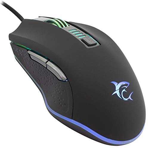 White Shark Mouse Gaming 6.400dpi GM-5002 USB RGB Octavius Nero