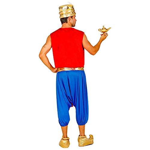 WIDMANN Widmann-10221 Disfraz de Aladdin, chaleco, pantalones, banda, turbante, rey de los ladrones, fiesta temática, carnaval, multicolor, small (10221)