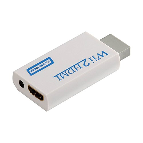 Wii convertidor HDMI/HDMI Converter para Wii – Wii Balance señal a 720p y 1080p – Soporta Todos los Modos de anuncios (Wii NTSC 480i 480p, 576i PAL) – con Audio estéreo 3,5 mm Jack