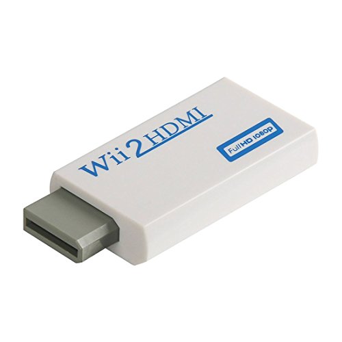 Wii convertidor HDMI/HDMI Converter para Wii – Wii Balance señal a 720p y 1080p – Soporta Todos los Modos de anuncios (Wii NTSC 480i 480p, 576i PAL) – con Audio estéreo 3,5 mm Jack