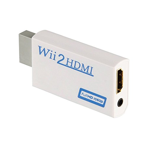 Wii convertidor HDMI/HDMI Converter para Wii – Wii Balance señal a 720p y 1080p – Soporta Todos los Modos de anuncios (Wii NTSC 480i 480p, 576i PAL) – con Audio estéreo 3,5 mm Jack