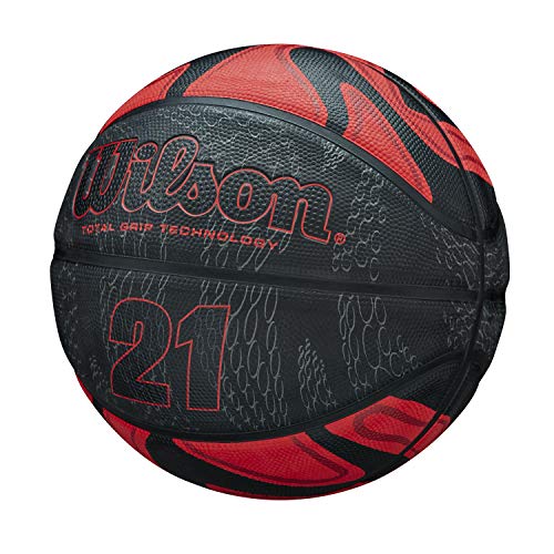 Wilson WTB2103XB07 Balón de Baloncesto, 21 Series, Tamaño 7, Cubierta de Goma