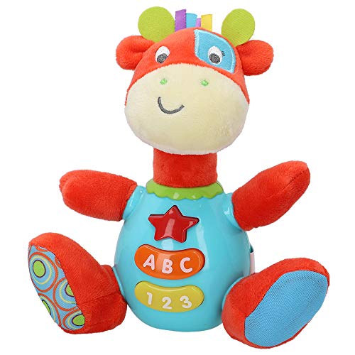 winfun - Peluche luces y sonidos, Peluche musical, Primera infancia, Juguetes interactivos musicales, Peluche interactivo Jirafa Juguetes bebé 6 meses, Peluche bebé, Jirafa peluche (85177)