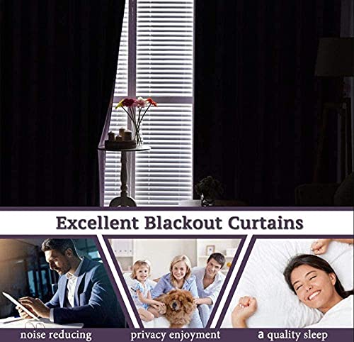 WMNJBGL 3D Ojales Opaca Cortinas Blue 150 x 166 cm Dusk Landscape Reducción Ruido Termicas Aislantes Cortinas Proteccion Intimidad para Salón Cama Habitación Hotel Oficina Cortinas 2 Paneles