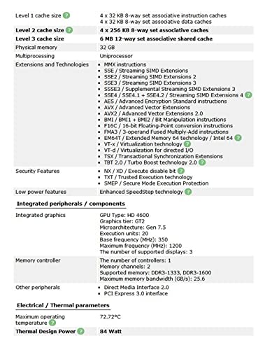 WMUIN UPC procesador I5-4690 i5 4690 Procesador 3.5GHz cuádruple LGA 1150 Escritorio CPU 100% Trabajando correctamente procesador de Escritorio Hardware de la computadora