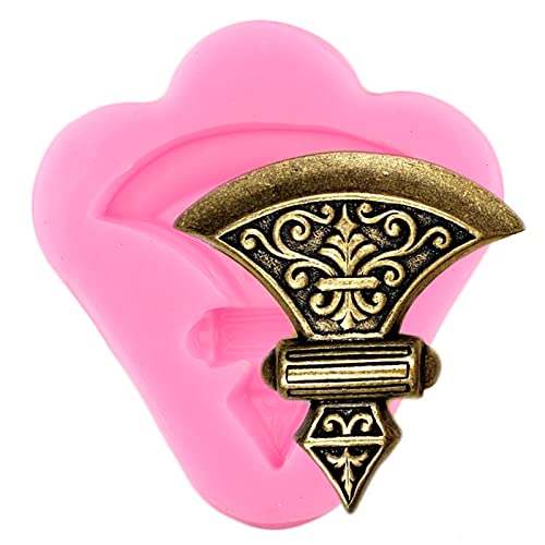 WOJING Molde de Silicona Hacha Molde de Silicona Sugarcraft Fondant Decoración de Pastel Herramientas DIY Moldes para Hornear Moldes de Caramelo Molde de Arcilla Chocolate Gumpaste Moldes