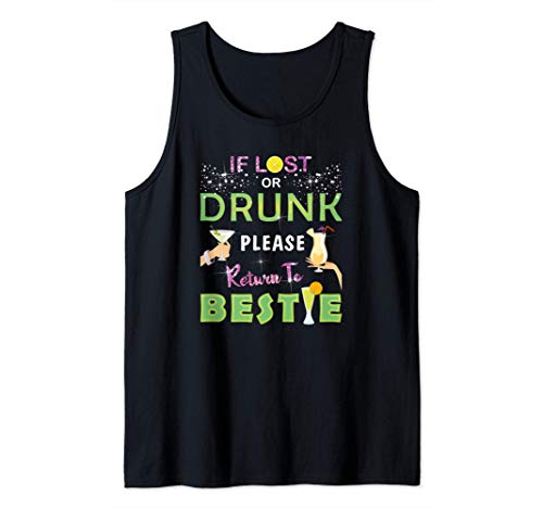Womens Party If Lost Or Drunk Please Return To Bestie Gifts Camiseta sin Mangas