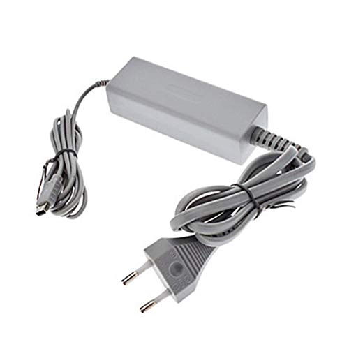 worahroe Reemplazo para la Consola de Wii U 110-240V de alimentación de CA Cargador 4.75V / 1.6A Fuente de alimentación de la Pared de plástico Gris