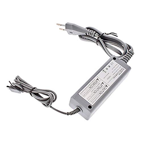 worahroe Reemplazo para la Consola de Wii U 110-240V de alimentación de CA Cargador 4.75V / 1.6A Fuente de alimentación de la Pared de plástico Gris